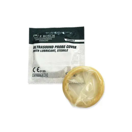 Sterile -F. Bosch Ultrasound probe cover with lubricant, sterile